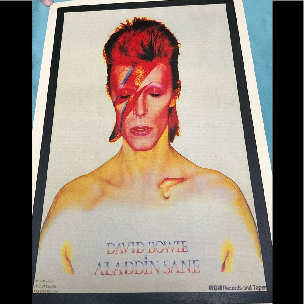 David Bowie Aladdin Sane Concert Tour Poster 1973